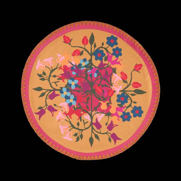 Sophie Williamson Design 6 Round Placemats Blumen