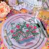 Sophie Williamson Design 6 Round Placemats La Vie en Rose Placemats - Thumbnail 2