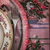 Sophie Williamson Design 6 Round Placemats La Vie en Rose Placemats - Thumbnail 4