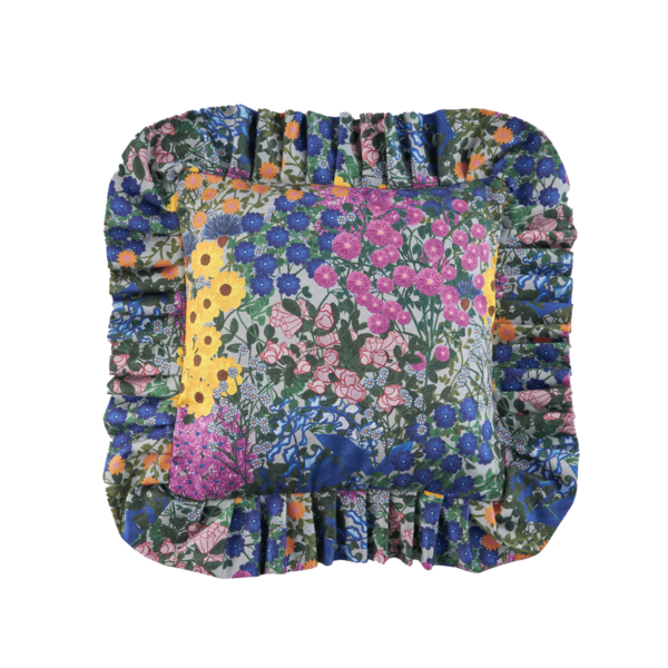 Sophie Williamson Design Ruffled Pillow Cover Pr Fleuri Pillow Cover