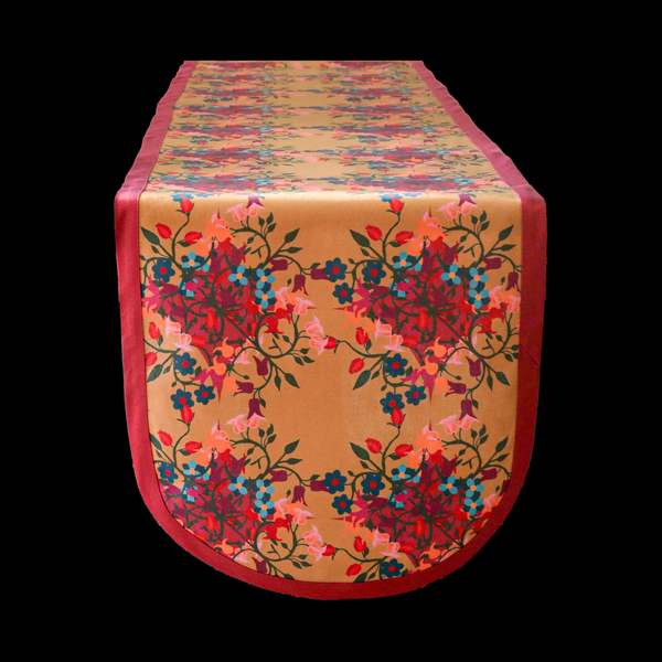 Sophie Williamson Design Table Runner Blumen Orange