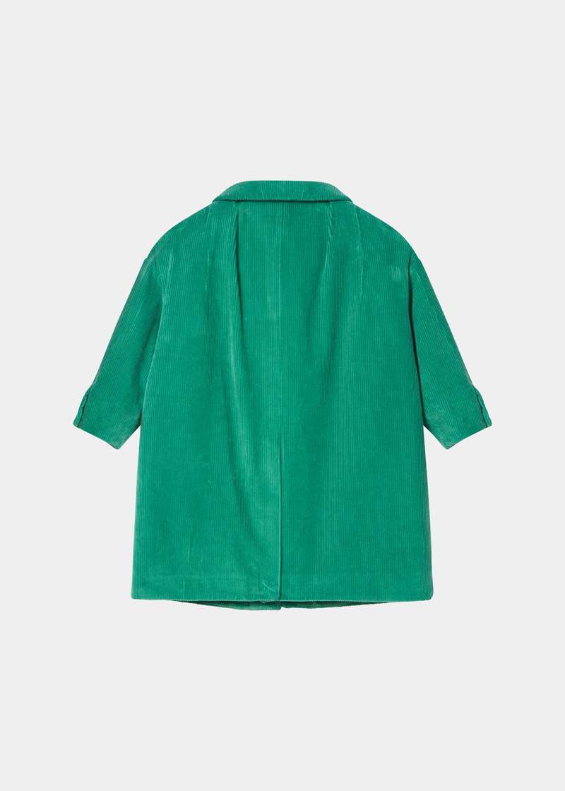 KIDS Caramel Chee Coat - Sea Green | Garmentory