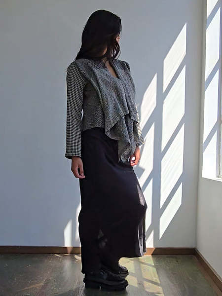 Pleats Please by Issey Miyake Basic Madame T Small - Gray