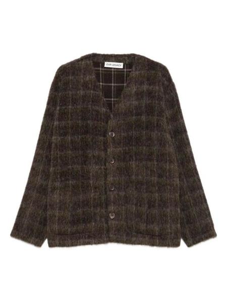 トップス OUR LEGACY AMENT CHECK MOHAIR CARDIGAN Cardigan-Ament-Check-Mohair-