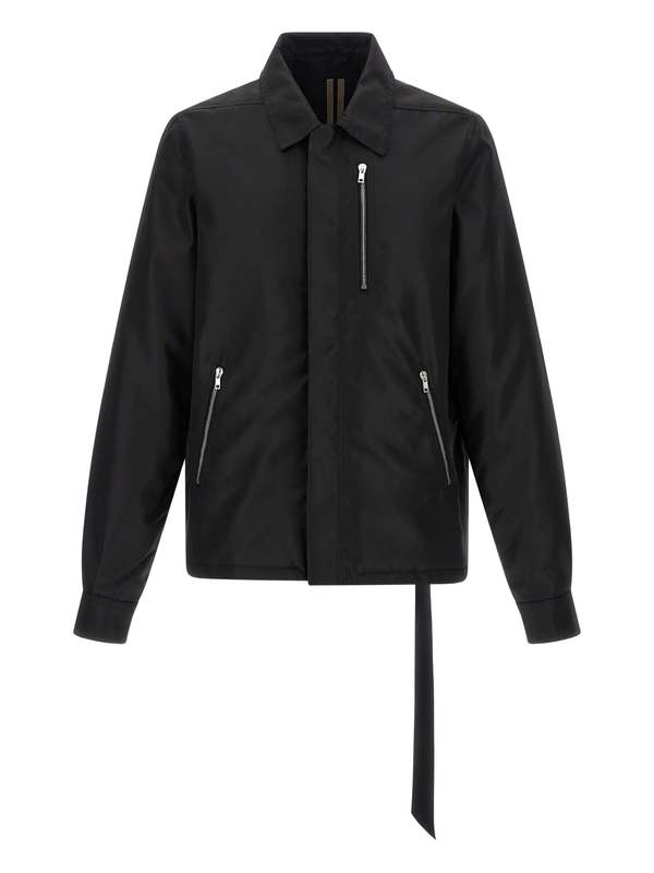 Rick Owens Concealed Zipfront Jacket - Black