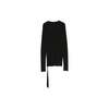 Rick Owens Rib Long Sleeve Top - Black - Thumbnail 1