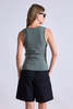 Apiece Apart Uri Low Cut Tank - Thyme Green - Thumbnail 7