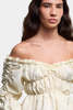 LAAGAM Sadie Ruched Blouse - Ecru - Thumbnail 2