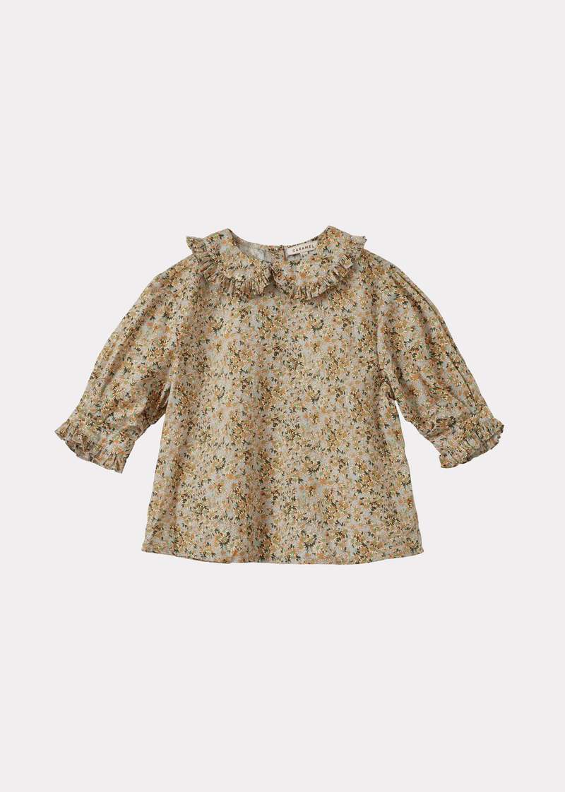 KIDS Caramel Harper Girl's Cotton Blouse