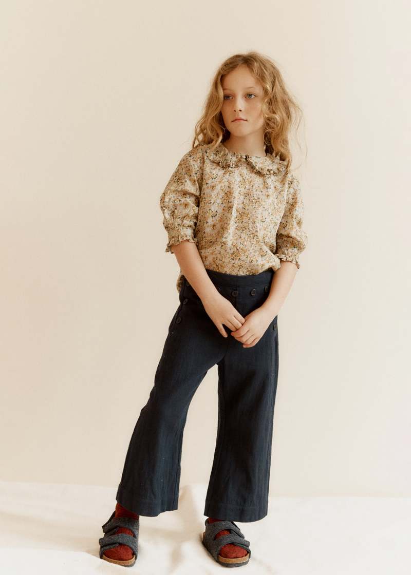 KIDS Caramel Harper Girl's Cotton Blouse