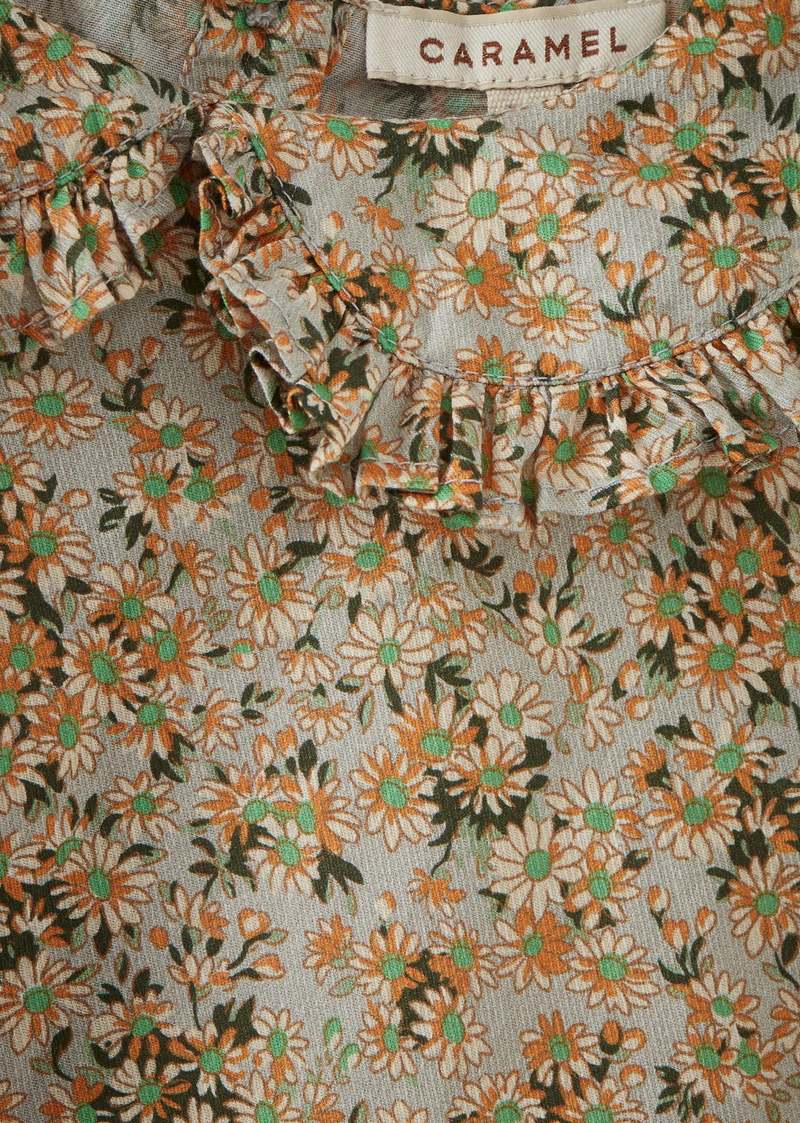 KIDS Caramel Harper Girl's Cotton Blouse