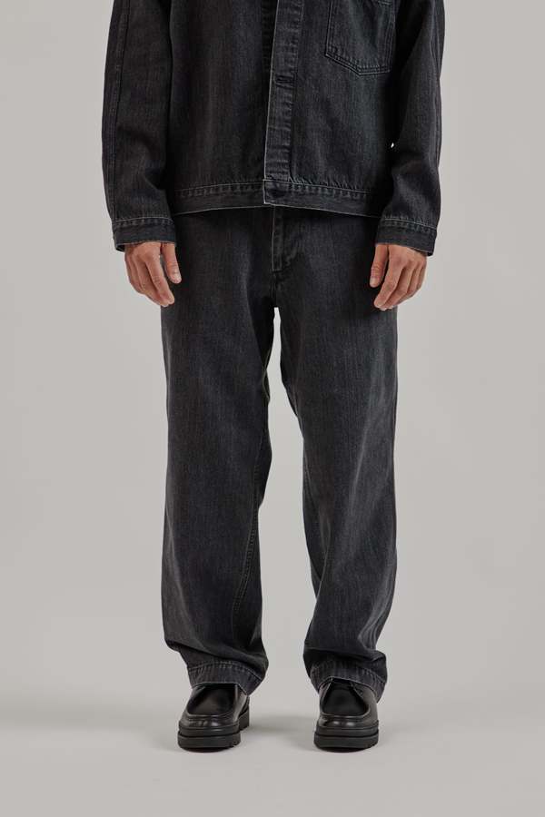 Nanamica Wide Denim Pants - Gray | Garmentory
