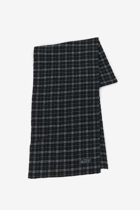 mfpen Wool Scarf - Blue Check | Garmentory