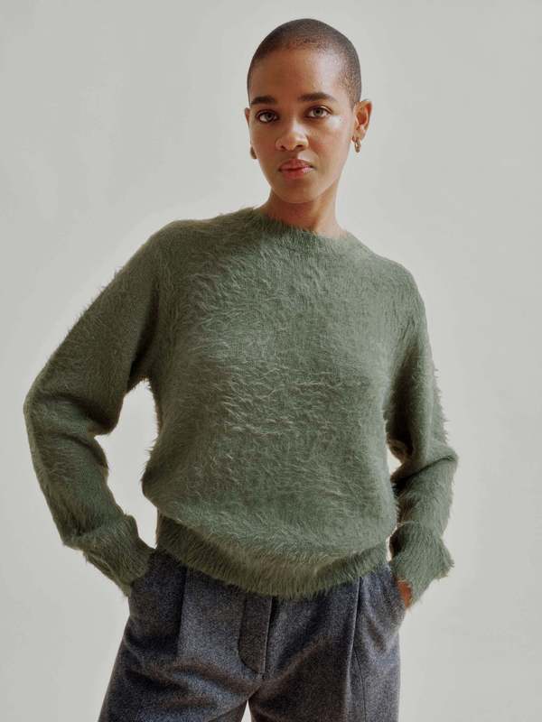SAYAKA DAVIS NEW YORK Shaggy Pullover Sweater SAYAKA DAVIS NEW YORK Shaggy Pullover Sweater