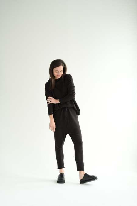 トップス ALBUM DI FAMIGLIA DRAWSTRING TANK TOP rennes — Album di Famiglia | TS Top in Black