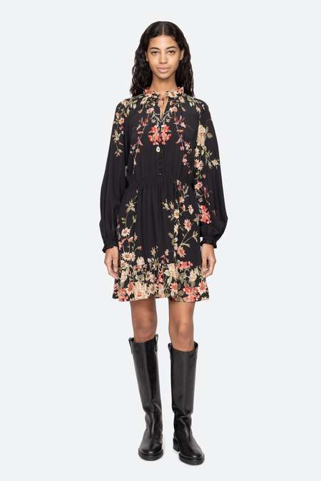 Sea NY NOHR QUILT SHORT SLEEVE TUNIC DRESS - MULTI | Garmentory