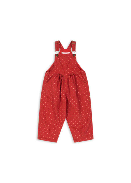 Kids Misha & Puff Lattice Canvas Overalls | Garmentory