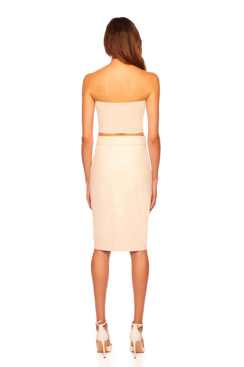 Susana Monaco Faux Leather Pencil Skirt