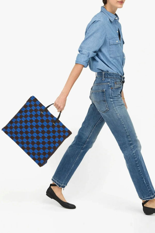 Clare V. Summer Simple Tote - Blue