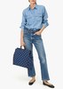 Clare V. Summer Simple Tote - Blue - Thumbnail 4