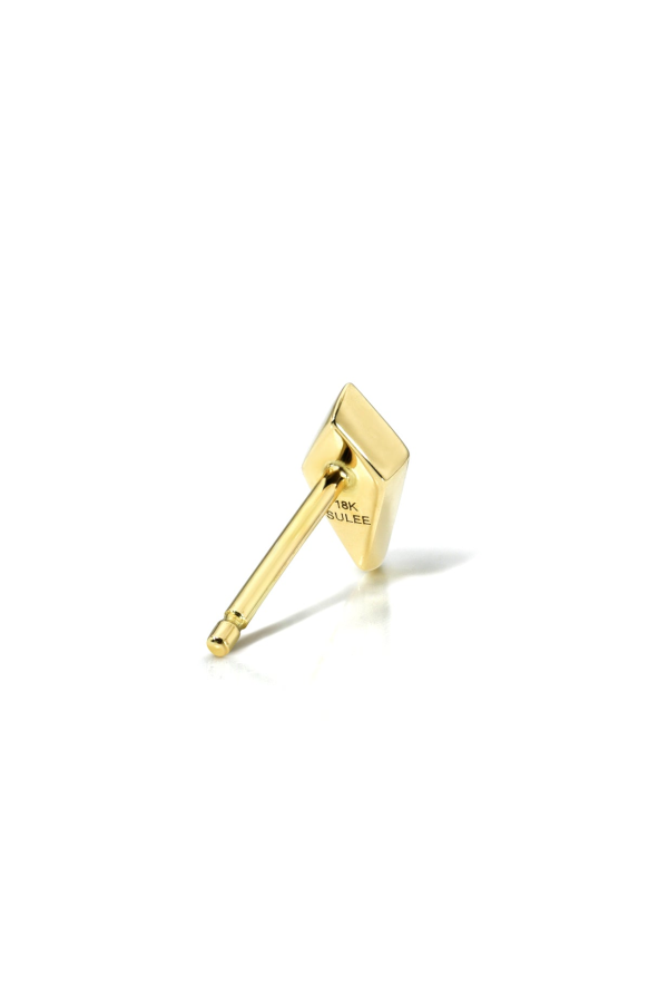 SULEE Kite Shaped Diamond Bezel Stud Earring