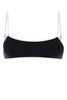 MIU MIU Midnight Blue Stretch Nylon Bikini Top - BLUBIANCO - Thumbnail 1