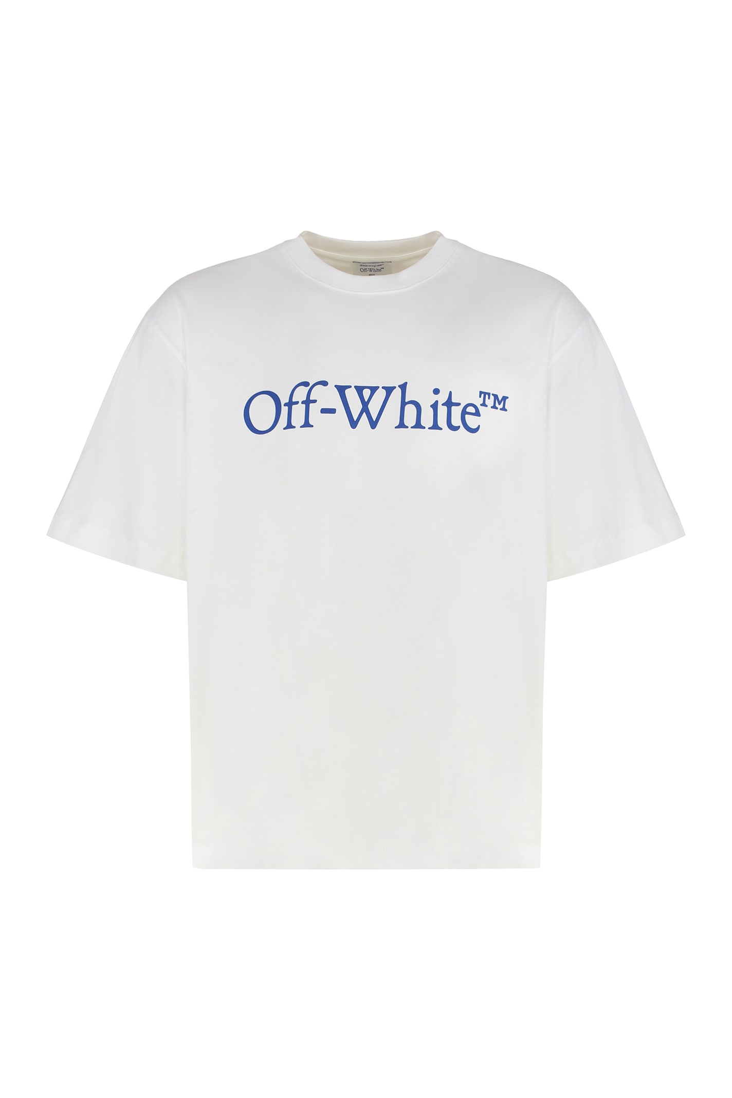 Off-White Cotton Crew-Neck T-Shirt - White | Garmentory