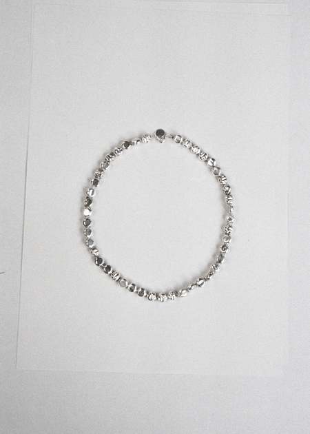 Our Legacy Leather Flower Choker - Black | Garmentory