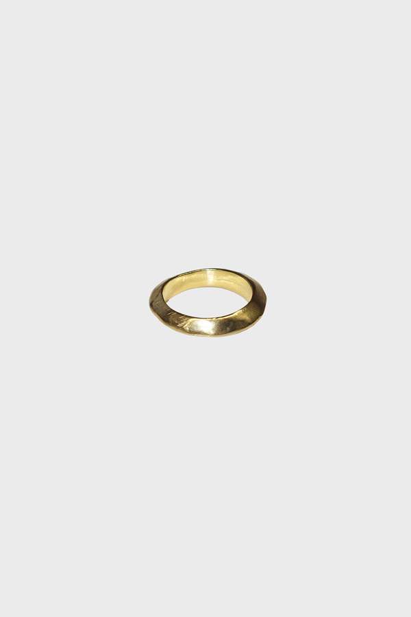 Oxbow Saucer Ring - Gold