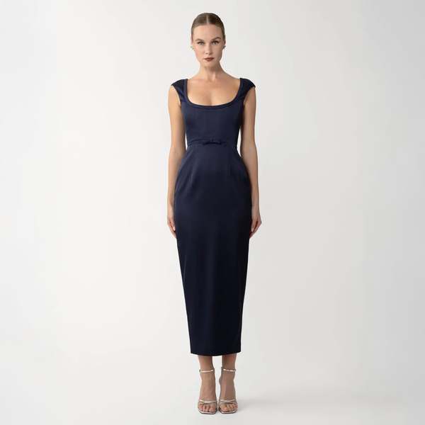 knee length dresses for ladies Faithfull the Brand Meadows Midi Dress Meja Floral Harvest Beauty