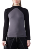 FANG NYC Half Cross Mock Neck Long Sleeve Top - Black - Thumbnail 4