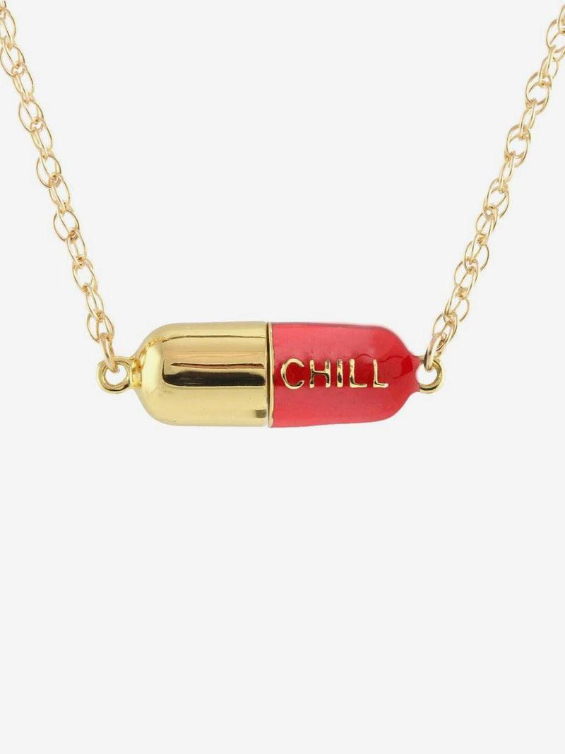 Kris Nations Big Chill Pill Chain Necklace