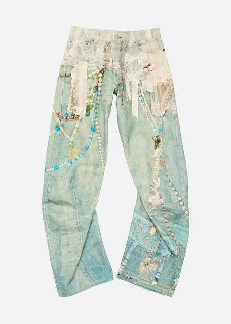 Acne Studios 2023 Super Baggy Fit Jeans - Penicillin
