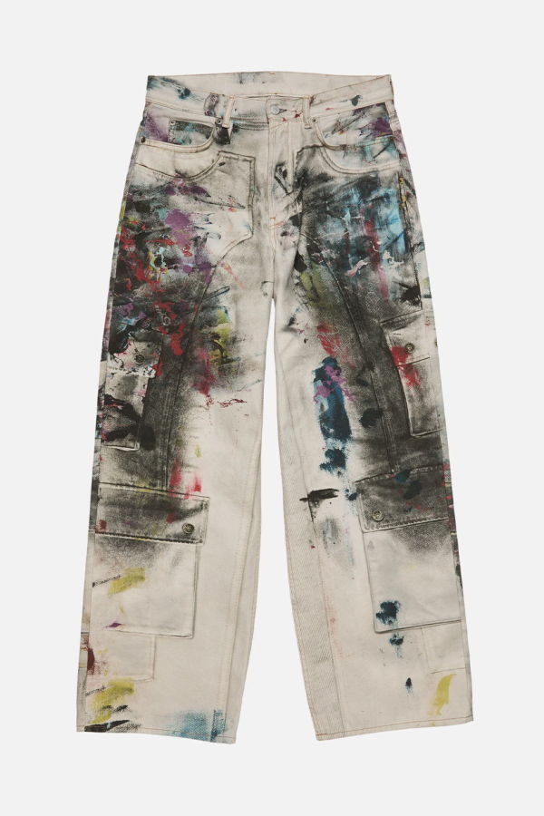 Acne Studios Loose Fit 1981 Jeans - White/Multi