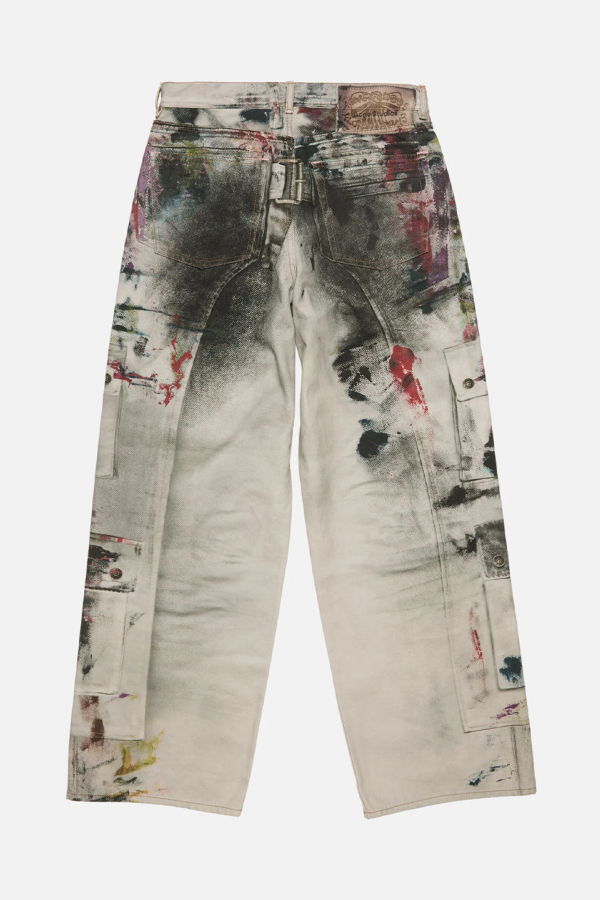 Acne Studios Loose Fit 1981 Jeans - White/Multi