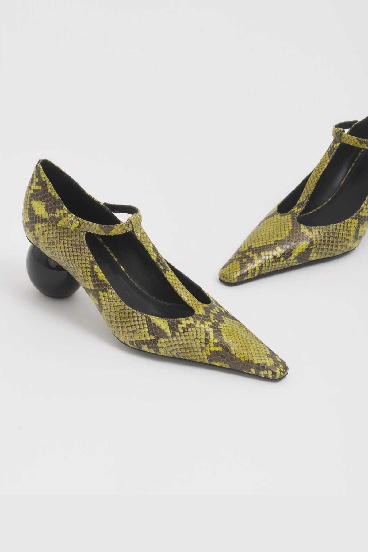 Marni Python-Print Leather Mary Jane Pump - Image 4 of 5