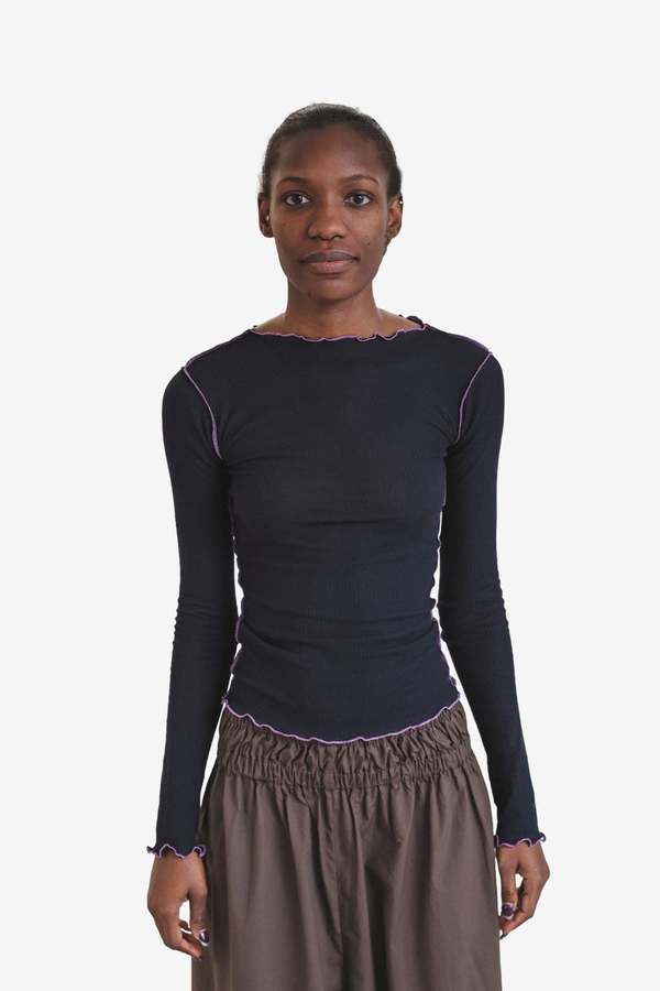 ☆新品・未使用☆ BASERANGE リブカットソー　Vein Long S Baserange Vein Long Sleeve Tee | Garmentory