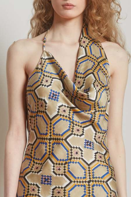 トップス Baserange clavo dress XS Baserange Clavo Dress - Blue Black | Garmentory