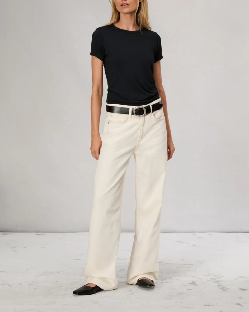 Rag & Bone Luca Jersey Baby Tee - Black Rag & Bone Luca Jersey Baby Tee - Black