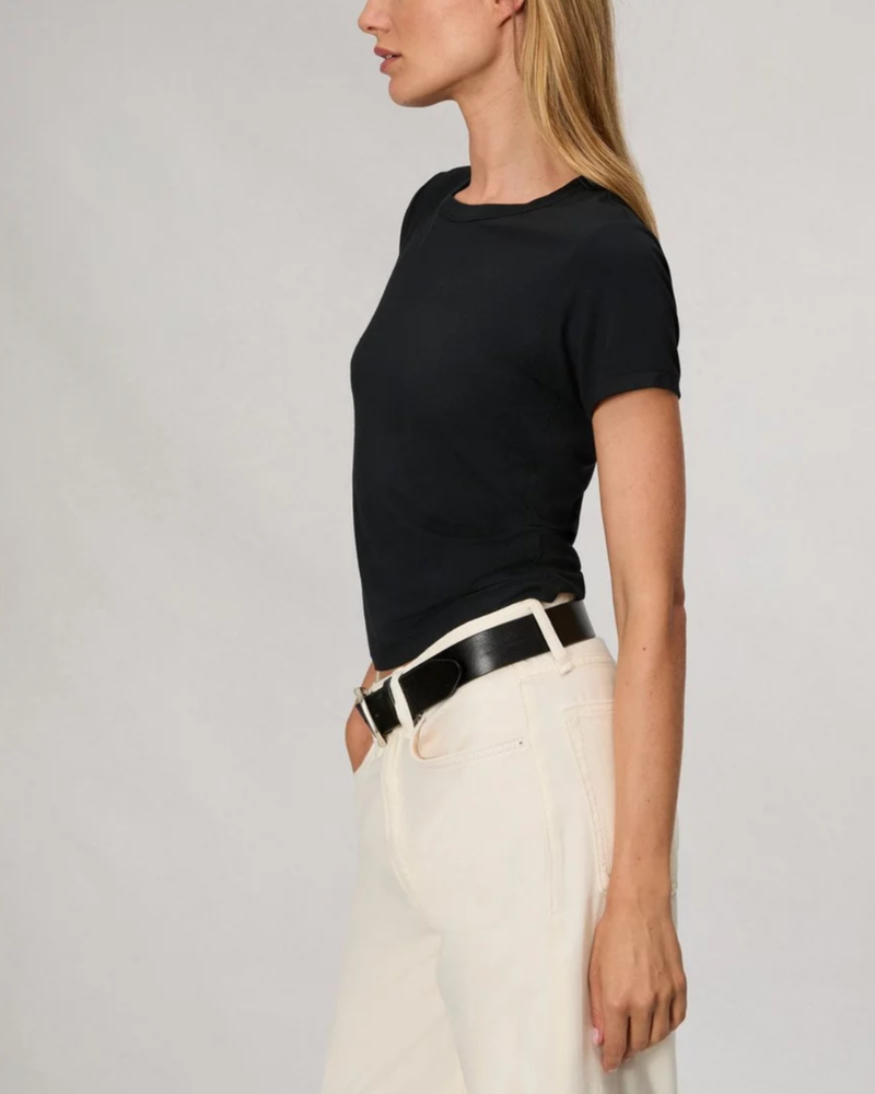 Rag & Bone Luca Jersey Baby Tee - Black Rag & Bone Luca Jersey Baby Tee - Black