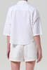 Citizens of Humanity Frances Cropped Cape Button Up Shirt - Optic White - Thumbnail 2