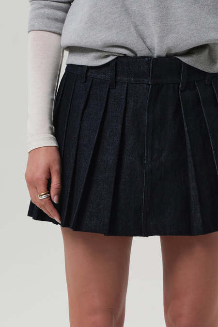 604service Onyx Denim Skirt - Washed Black | Garmentory