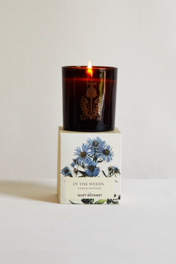 The Quiet Botanist In The Weeds Candle