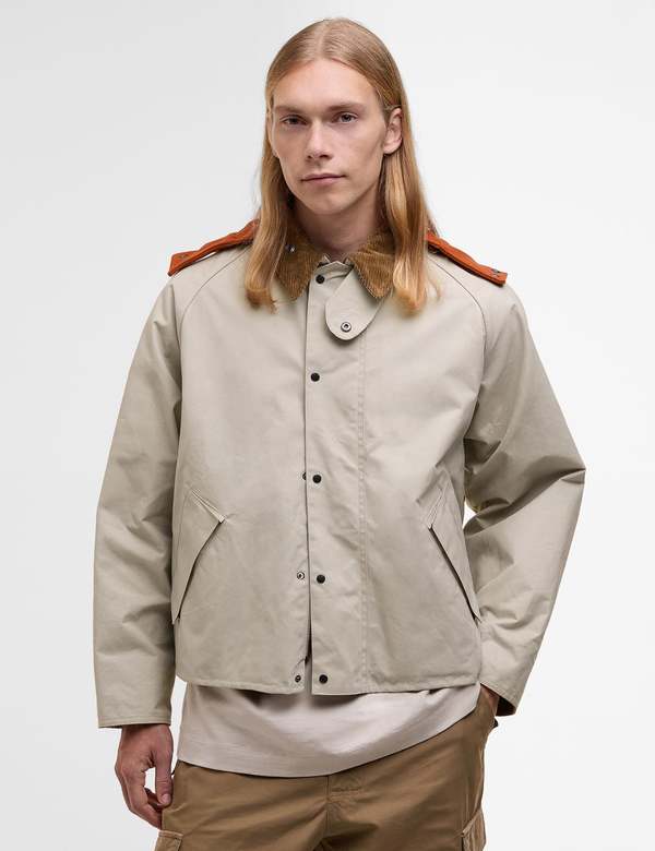 Barbour x Kaptain Sunshine Short Cruiser Casual Jacket - Clay