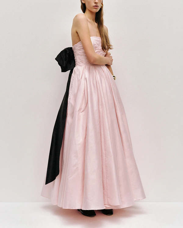 chinese dress ladies Aje - Allairie Gown Pink (Size 8)  Goldie's