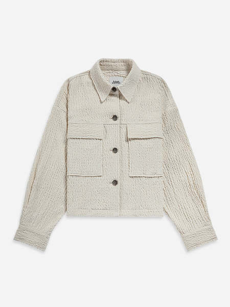 3.1 Phillip Lim Cropped Faux Shearling Bomber Jacket