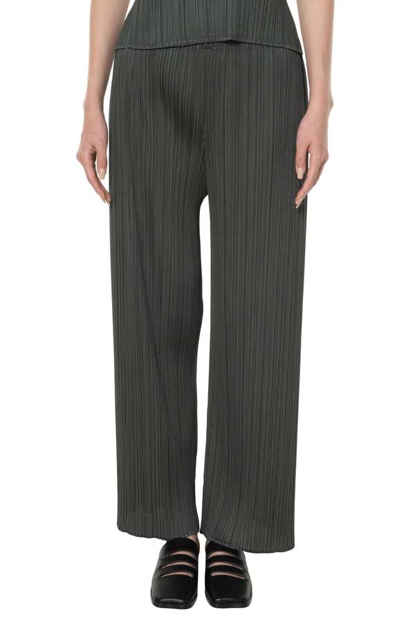 Pleats Please by Issey Miyake Monthly Colors June Trousers - Charcoal Grey
