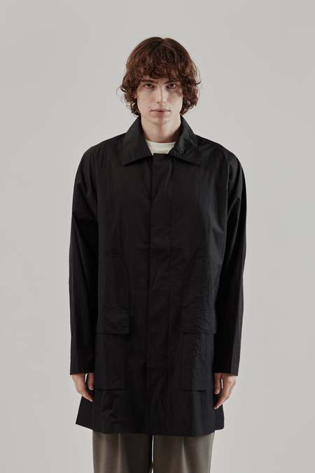 ＜STILL BY HAND＞ AIRY HALF COAT サイズ1 黒 Airy Half Coat Ink Black | Outerwear | Meridian