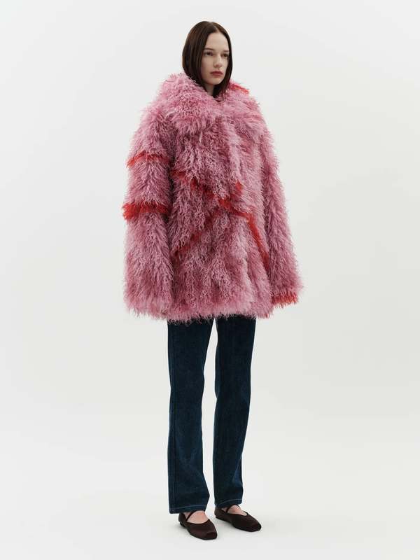 Jakke Cocoon Coat - Pink | Garmentory Jakke Cocoon Coat - Pink | Garmentory
