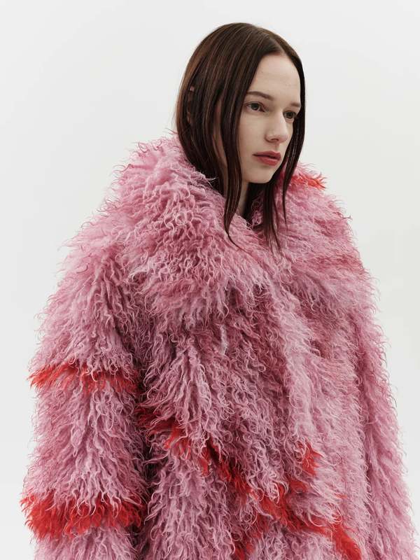 Jakke Cocoon Coat - Pink | Garmentory